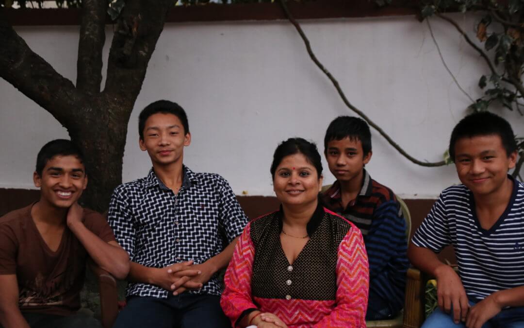 HCC Nepal Hira Outside with Friends