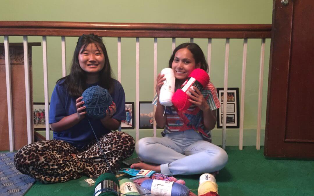 HCC Nepal Girls Knitting