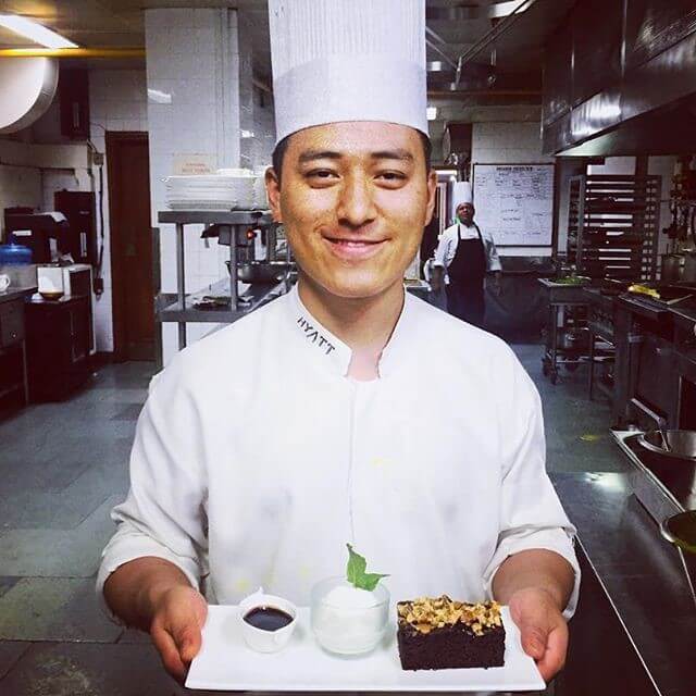 Culinary Student Ram at the Hyatt Kathmandu